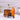 LX INDIA Antique Table clock KREATIVE GARAGE Metal Scooter Pen Stand Table Clock (Orange) Pencil Holder with Clock