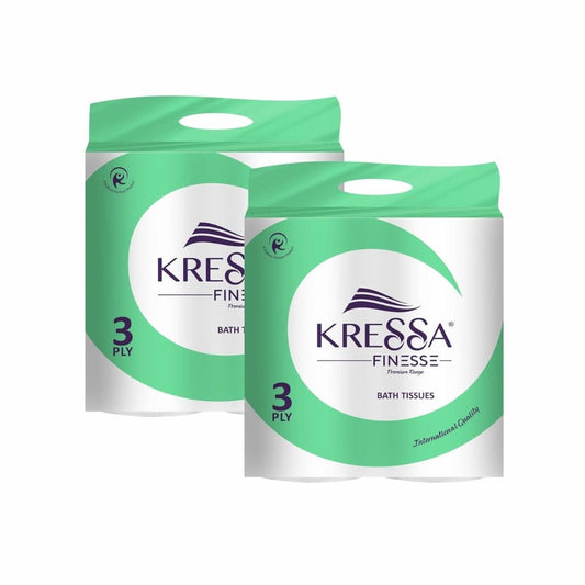 LXINDIA Wipes Kressa 3 Ply Toilet Paper Roll (pack of 2)