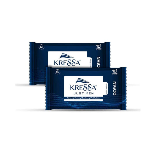 LXINDIA Wipes Kressa Face Wipes For Men (Pack of 2)