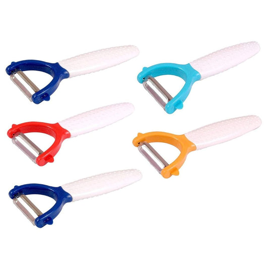 LX INDIA peeler Kuber Industries 5 Pieces Swiss Classic Multipurpose Peeler (KUBMARTK10626)
