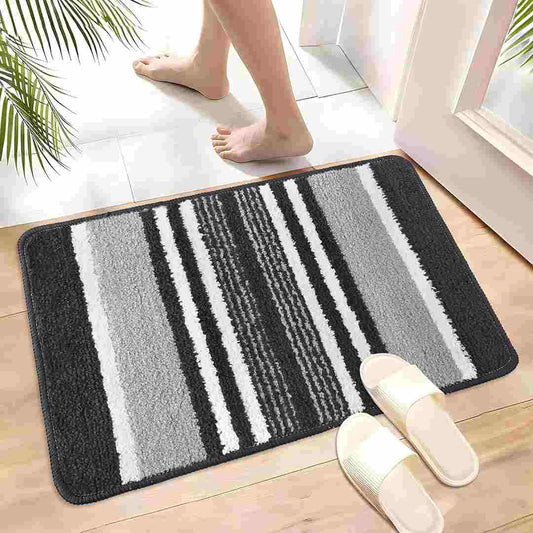 LX INDIA Floor Mat Kuber Industries Anti Skid Water Absorbent Door Mats (Dark Grey)