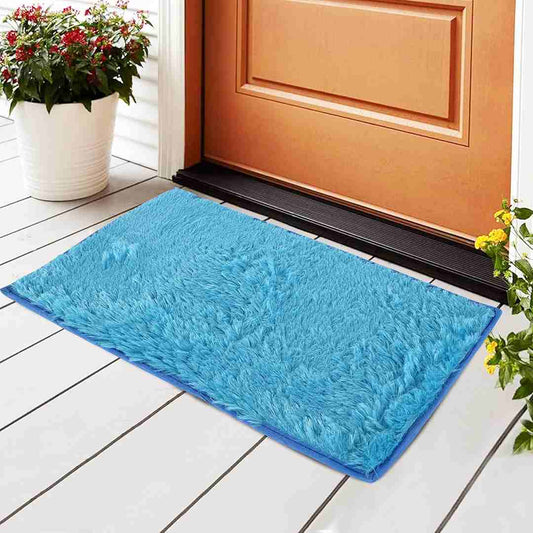 LX INDIA bath mat Kuber Industries Anti Slip Bathroom Mat (Blue)