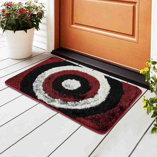 LXINDIA bath mat Kuber Industries Anti Slip Bathroom Mat (Grey and Maroon)