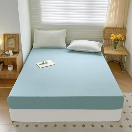 LX INDIA Mattress protector Kuber Industries Double Bed Mattress Protector (Elastic, Dark Green)