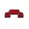 LXINDIA sofa cover Kuber Industries Floral Sofa Cover 5 Seater (RED)