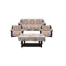 LXINDIA sofa cover Kuber Industries Flower Design Cotton Floral 5 Seater Sofa Cover Set