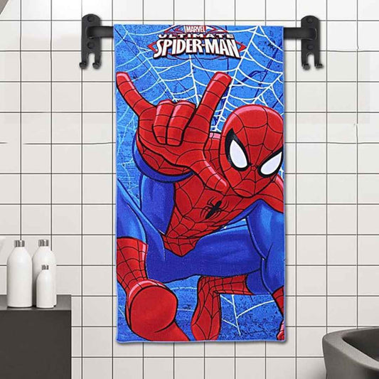 LX INDIA Towels Kuber Industries Marvel Spiderman Kids Bath Towel 24x48 Inch (Red)