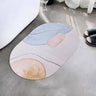 LXINDIA mats Kuber Industries oval PVC Bath Mat (Multi)