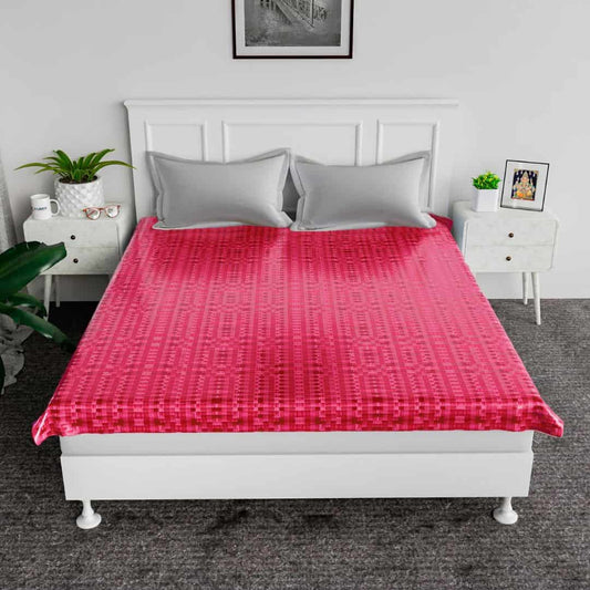 LX INDIA Mattress protector Kuber Industries Pink Plastic Mattress Protector