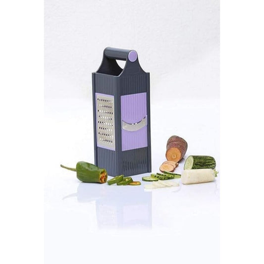 LX INDIA Fruit Cutter Kuber Industries Plastic 4 in 1 Vegetable Slicer/Potato Chips Maker Grater with 4 Sides Vegetable Choppers