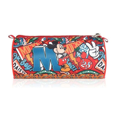 LXINDIA Pencil Box Kuber Industries Round Disney Mickey Boy Pencil Pouch for Kids