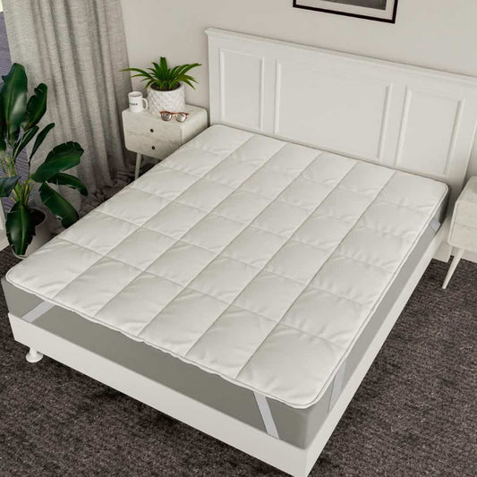 LX INDIA Mattress protector Kuber Industries Soft Cotton Quilted Mattress Protector