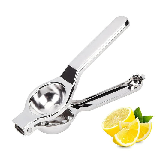 LX INDIA CItrus Juicer Kuber Industries Super Stainless Steel Lemon Squeezer with Attached Bottle Opener