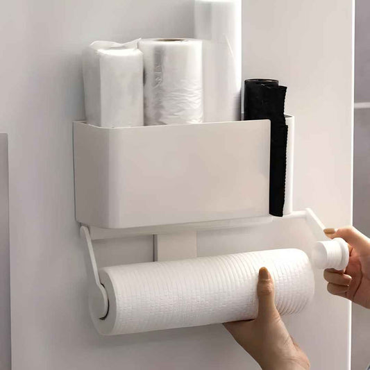 LXINDIA Toilet Paper Dispenser Kuber Industries Toilet Paper Holder (White)