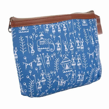 LXINDIA Bag Kuber Industries Toiletry Pouch|Warli Print Travel Cosmetic Pouch