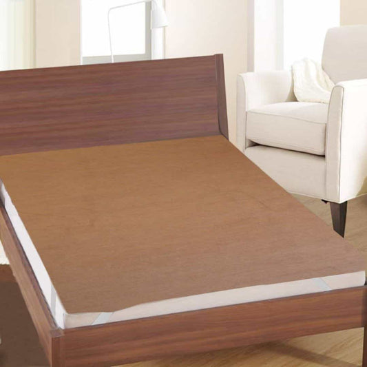 LX INDIA Mattress protector Brown Kuber Industries Waterproof Leakproof PVC Bed Sheet & Mattress Protector for Kids and Adults(Black)