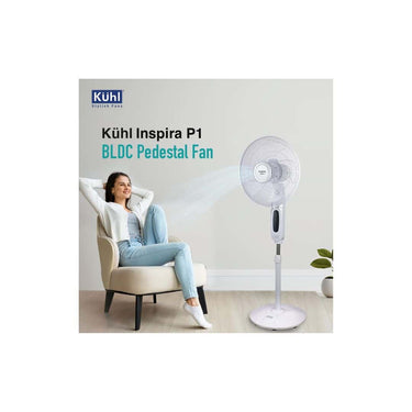 LXINDIA Pedestal fan KUHL Inspira P1 Pedestal Fan 400MM (WHITE)