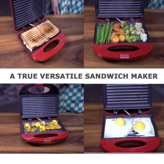 LX INDIA Electric Toaster LA' FORTE LAVITE Panini Grill Sandwich Maker - Double-Sided Heating