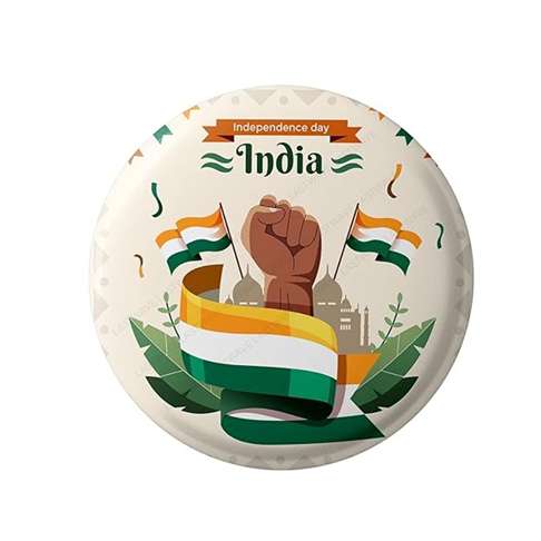 LX INDIA Flag-Themed Badges Lastwave Indian Flag Badge Collection (44mm, Pack of 3)