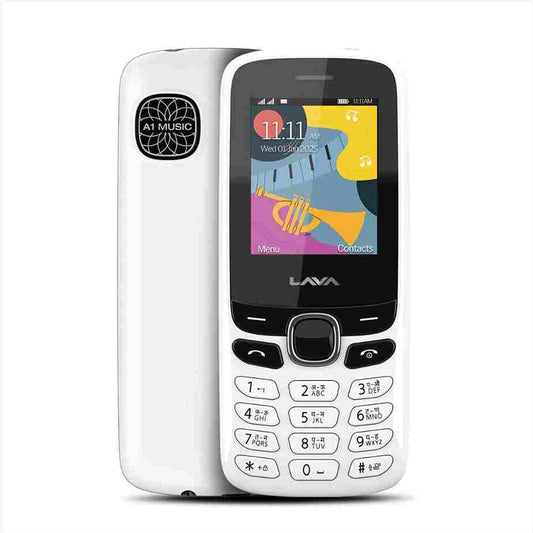 LX INDIA Keypad Phone White Lava A1 Music(White), Bluetooth Keypad Mobile
