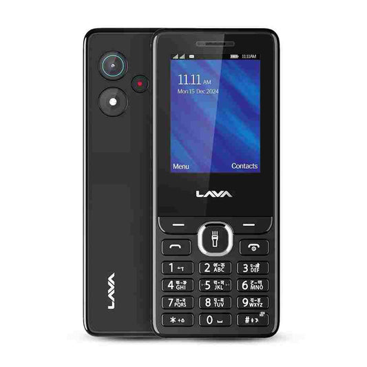 LX INDIA Keypad Phone Black Lava A5 (2025) Dual SIM Keypad Mobile