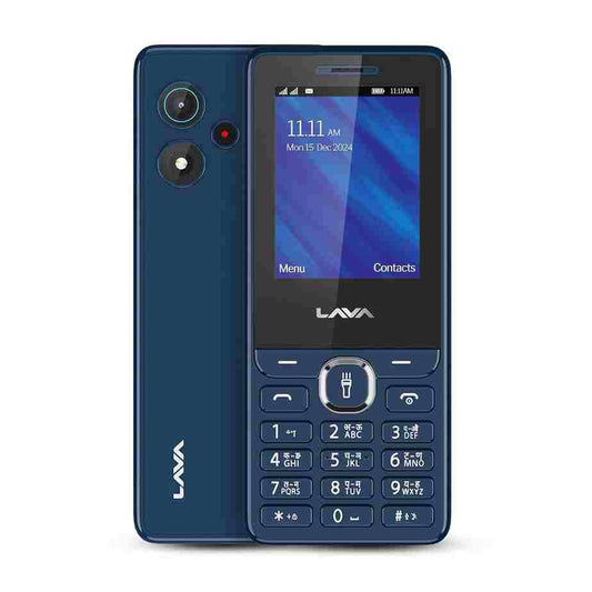 LX INDIA Keypad Phone Dark Blue Lava A5 (2025) Dual SIM Keypad Mobile