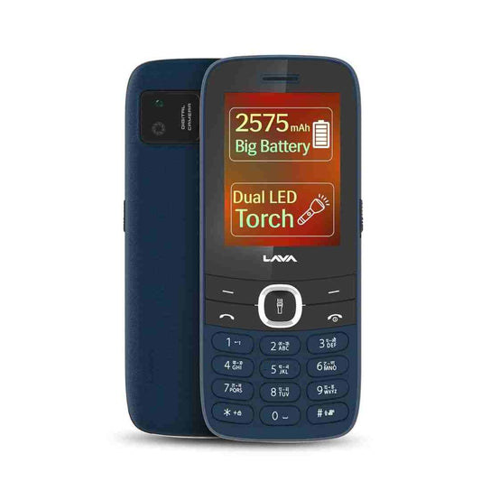 LX INDIA Keypad Phone Blue Lava A7 Torch Dual Sim Keypad Mobile Phone (with Instant Slide Torch)