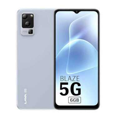 LXINDIA Smart phone Lava Blaze 5G  6GB RAM 128GB Storage (Glass Blue)