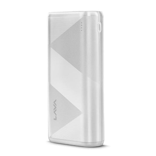 LX INDIA Power Bank Lava POWERMAX 22.5W Power Bank with Triple Charging Ports (White)