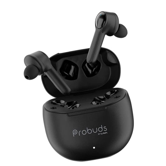 LX INDIA Earbuds Black Lava Probuds 21 45 Hrs Playtime with 60Mah