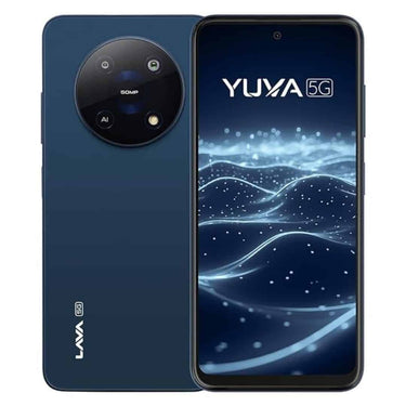 LXINDIA Smart phone Lava Yuva 5G  4GB RAM 64GB Storage (Mystic Blue)