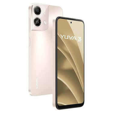 LXINDIA Smart phone Lava Yuva3 Pro  8GB RAM 128GB Storage (Desert Gold)