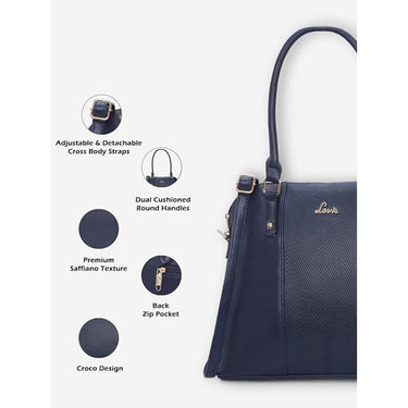 LX INDIA Bag Lavie Women Horse Satchel Bag Blue