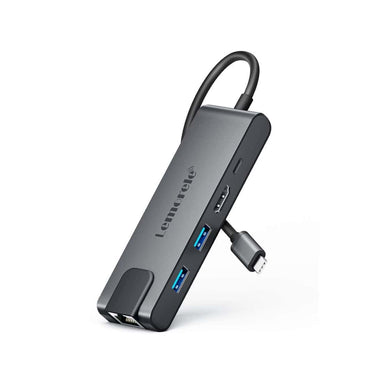 LXINDIA Dock Station Lemorele 5 in 1 USB C Hub with 1000Mbps Ethernet