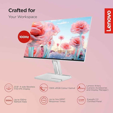 LXINDIA Monitor Lenovo L-Series 24 inch (60.45cm) FHD IPS Monitor - L24i-4A