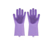 LXINDIA Gloves LEOPAX Heavy Duty Silicone Cleaning Hand Gloves Purple