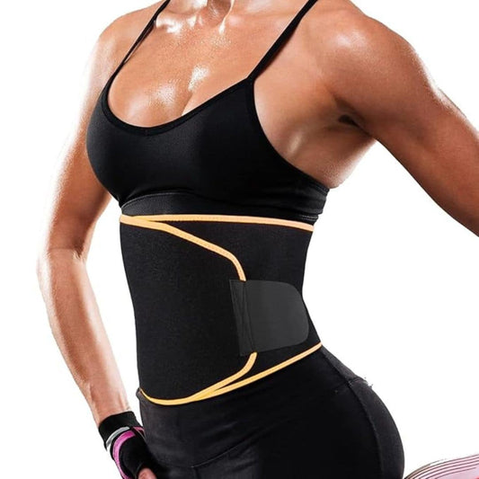 LX INDIA Sweat Belt LEOPAX Professional Waist Trimmer Sweat Belt (Unisex) Large (L-105cm & W-21.5cm)