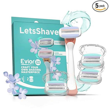 LXINDIA shaving razor LetsShave Evior Trial Pack Shaving Razor Value Set For Women