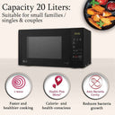 LXINDIA Microwave Ovan LG 20 L Grill Microwave Oven (MH2044DB) Black