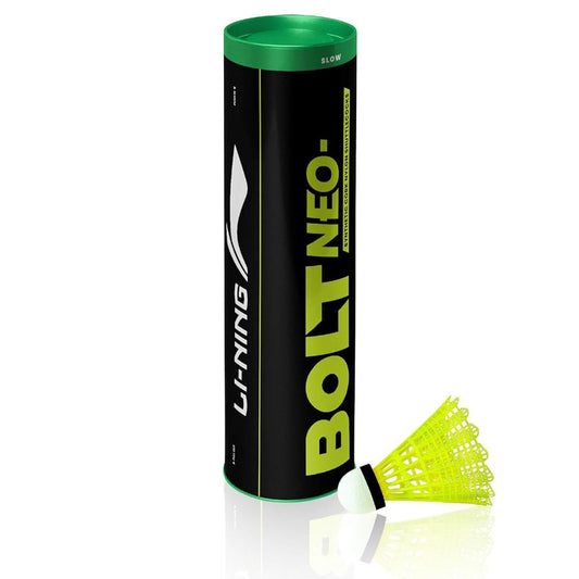 LX INDIA Shuttle Cock Li-Ning Bolt Neo (6 in 1) Nylon Badminton Shuttlecocks (Yellow)