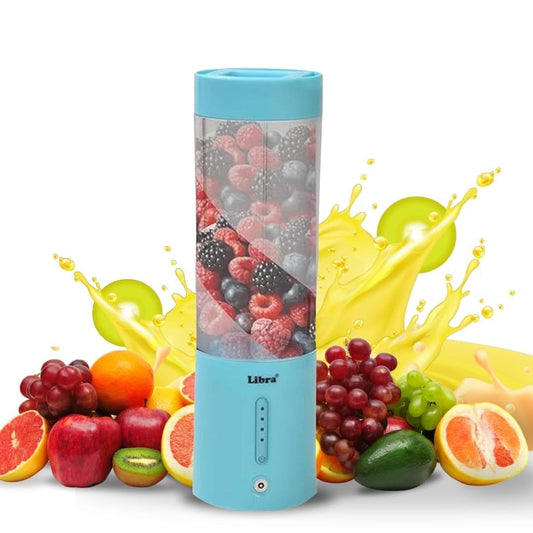 LX INDIA Juice Blender Libra Portable Blender for Smoothies and Juices 200W 450ml Blue
