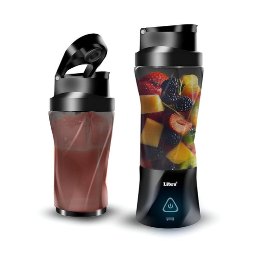 LX INDIA Juice Blender Libra Portable Blender for Smoothies and Juices 375W 700ml Black shade