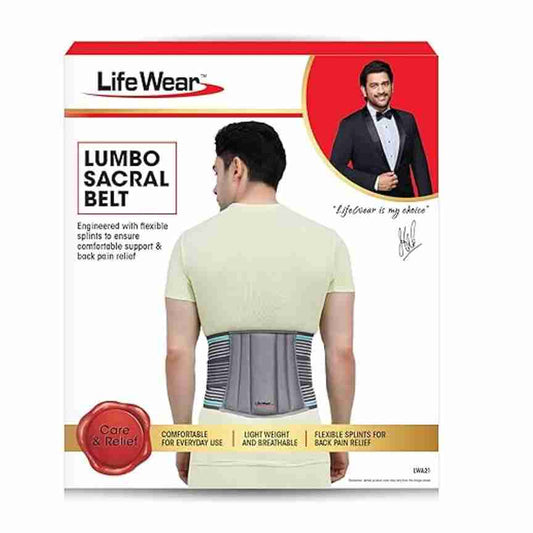 LX INDIA Back pain belts S Life Wear Lumbo Sacral Belt for Low Back Pain