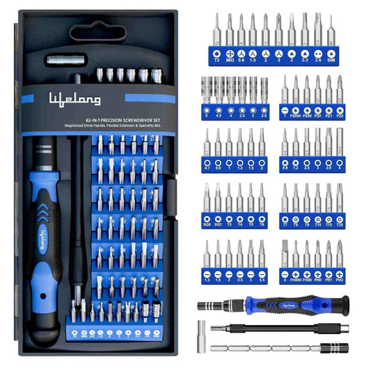 LXINDIA screw drivers Lifelong 62 in 1 Magnetic Precision Screwdriver Set, Tool Kit for Home