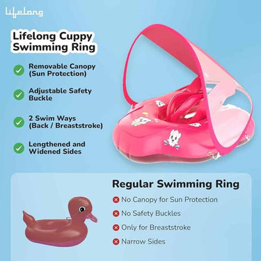 LXINDIA Swimming Kit Lifelong Baby Swimming Tube with Canopy Baby Pool Seat