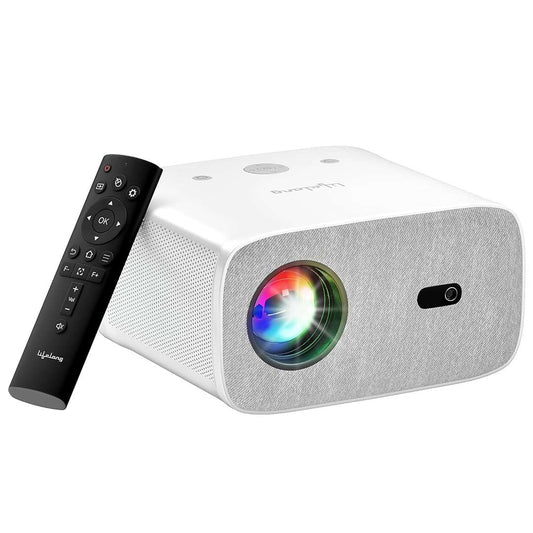 LX INDIA Projector Lifelong Electronics TruePixel Pro Smart Projector | Android, 1080P Full HD Native & 4K Ultra HD Support | 9000 Lumens | For Room & Outdoors | All OTT Apps | WiFi/BT,Mirroring,USB, ARC, HDMI, Speakers