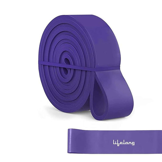 LX INDIA Resistance band Lifelong Latex Resistance Band  (Purple, Extra Heavy 60 kg)