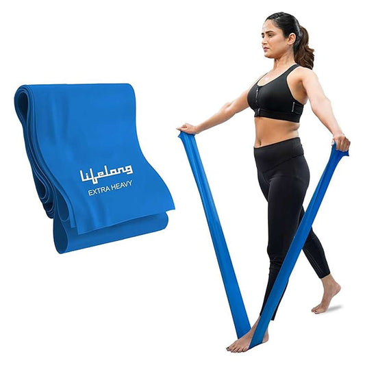 LX INDIA Resistance band Lifelong Resistance Bands| Ideal for Home Exercise ( Yellow 6.9 Kg – (Very Heavy))