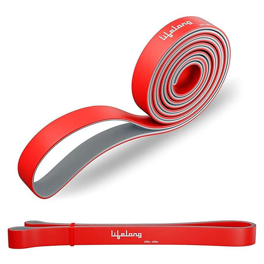 LX INDIA Resistance band Lifelong Resistance Toning Band for Fitness Training (11-30kg)-Light - Red