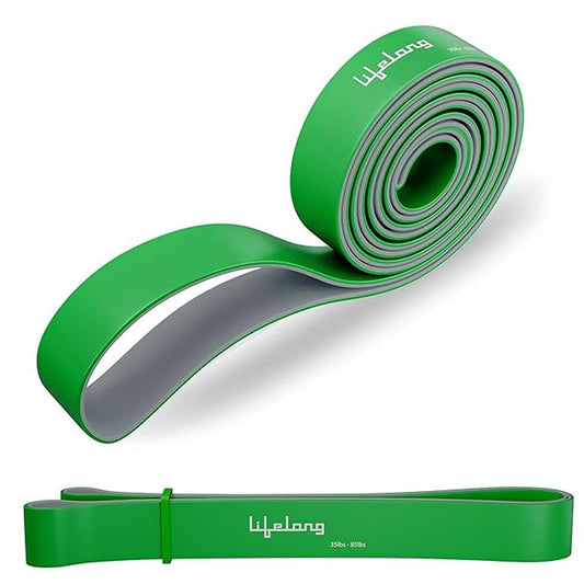 LX INDIA Resistance band Lifelong Resistance Toning Band for Fitness Training (16-39kg) - Medium - Green